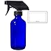 JUVITUS 8 oz Cobalt Blue Boston Round Bottle With Black Trigger Spray (Single)
