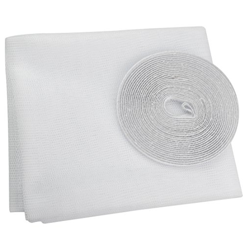 Jmkcoz 2pcs window insect screen net with sticky velcro tape anti…