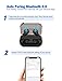 Upgraded 2019 Wireless Earbuds, Rademax Bluetooth 5.0 Earbuds Hi-Fi Stereo 90H Playtime IPX7 Waterproof Earphones HD Sound Rich Bass, 3500mAH Charging Case, Auto Pairing In-ear Headphones Built-in Mic