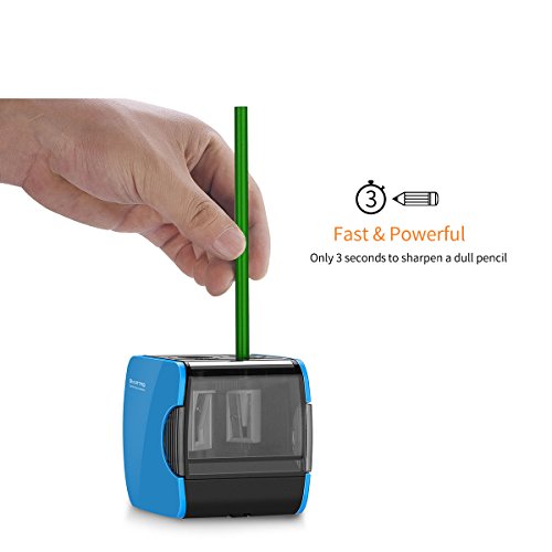 SMARTRO Electric Pencil Sharpener, Best USB or Battery Operated for No.2 and Colored Pencil - Thumbnail 5