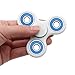 Cppslee Hands Fidget Spinner Toy Stress Reducer- Perfect For ADD, ADHD, Anxiety, and Autism Adult Children (White + blue)
