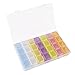 Tosnail 6 Pack 28 Grids Plastic Craft Organizer Case Diamond Storage Box with 588 Pieces Stickers - Great for Sewing, Crafting, Beading, Nail Art Rhinestones, Jewelry, Diamond Embroidery