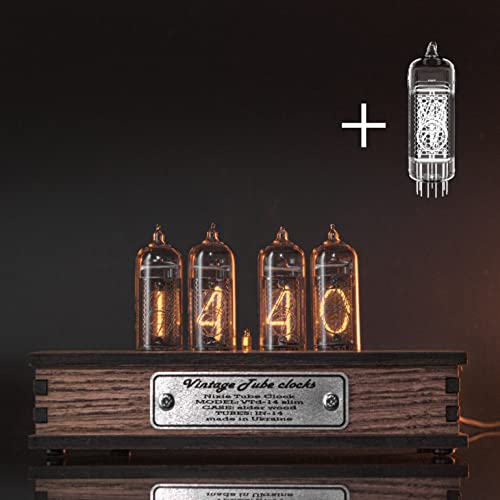 Nixie Tube Clock Bundle with Spare IN14 Nixie Tube Motion Sensor Visual Effects