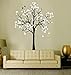 N.SunForest Large Maple Tree Wall Decals Nursery Decor Forest Vinyl Sticker with Bird for Bedroom or Any Room