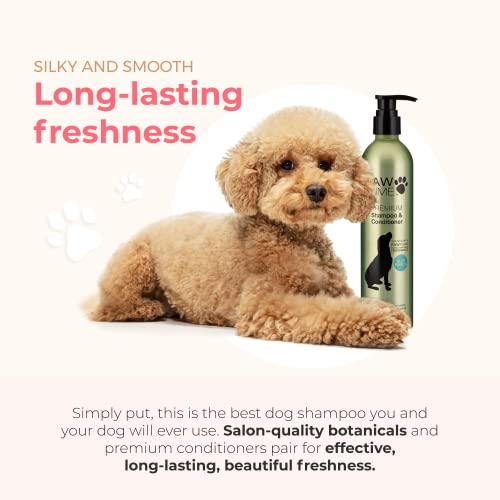 Pawfume Dog Shampoo and Conditioner Hypoallergenic Dog Shampoo for Smelly Dogs Best Dog