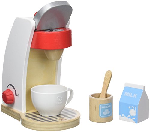 Hape My Coffee Machine Wooden Play Kitchen Set with Accessories (White)