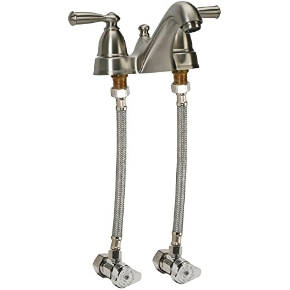 Fluidmaster Pipe Fittings B1F16 Faucet Connector, Braided Stainless