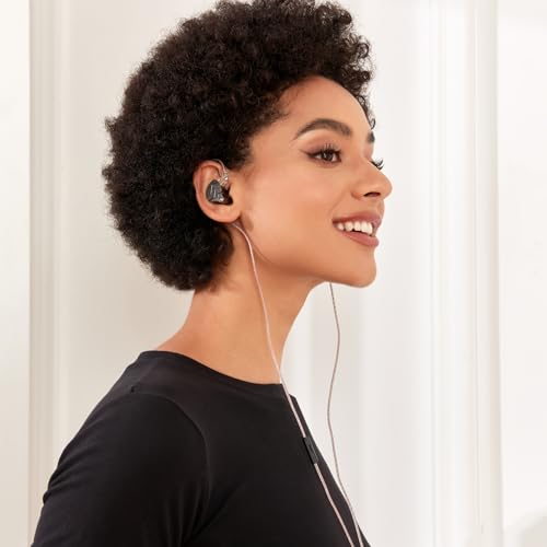 Yinyoo KZ ZSN Pro In-Ear Earphones Monitor Hybrid Dynamic Driver Balanced Armature Headphones Dual Driver 1DD 1BA Deep Bass Stereo Sound Ergonomic Comfortable (Grey Without Microphone)