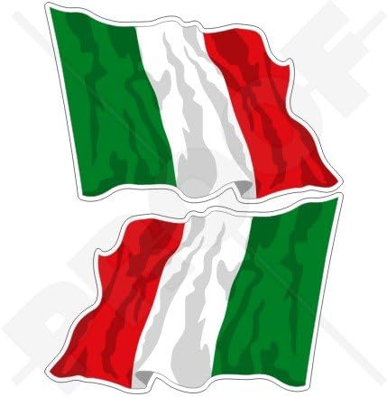 Autocollant Vinyle Italie – écusson Italien, 100 Mm, Neuf