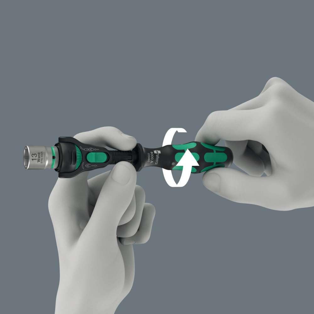 Wera Knarre Zyklop Speed-Knarre 8000 A Black Edition, 1/4" 7