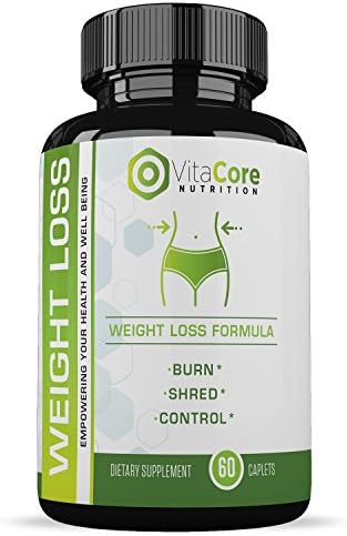 Weight Loss Pills for Women & Men - All-Natural Ingredients - Boosts Your Metabolism - Burn More Calories - Promotes Energy - 1 Month Supply - VitaCore Nutrition