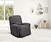 Stretch Sensations, Optic Recliner Slipcover, Standard Recliners, Perfect Chair Protection, Comfortable and Easy Stretch Fabric (Grey)