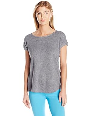 Performance Women's T Sleeve Top With Keyhole Split Back