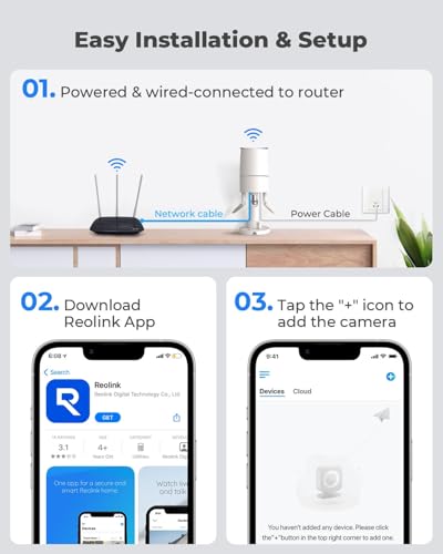 REOLINK Outdoor Security Camera, Camera Surveillance Exterieur, RLC-510WA | Plug-In Power, 5MP Dual-Band WiFi, Smart AI Detection, 100ft Night Vision, Security Cameras Wireless Outdoor, No Subscription