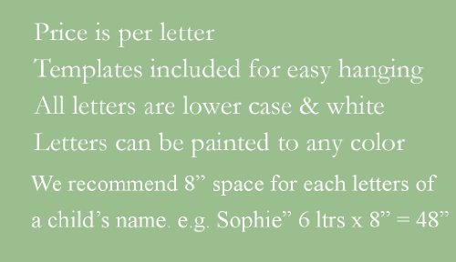 Wooden Wall Letter Hanging Initials Letter: A - Thumbnail 4