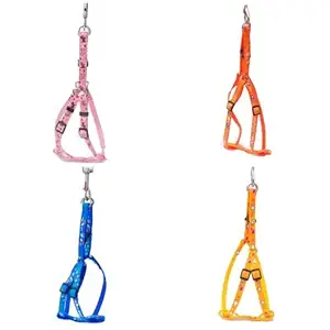 Kiki N Pooch Ribbon Overlay Adjustable Cat Harness with Leash - Color and Design May Vary