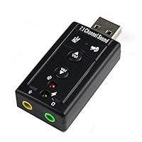 USB To 7.1 Audio Sound Card Black Adapter External Adapter from INTEGG