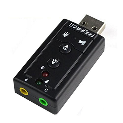 DSYJ 7.1 Channel USB External Sound Card Audio Adapter 2 Pack