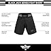Elite Sports Men's Black Jack Series Fight Shorts, Gray, X-Large