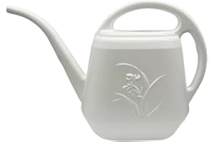VKPLITE Plastic Watering Can - 1/2 Gallon - White Color