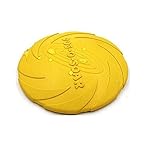 Dumanfs! Dog Flying Disc Indestructible Dog Frisbee Dog Chew Toy Dog Toys Pet Frisbee for Puppies, Small, Medium and Large Dogs (yellow)