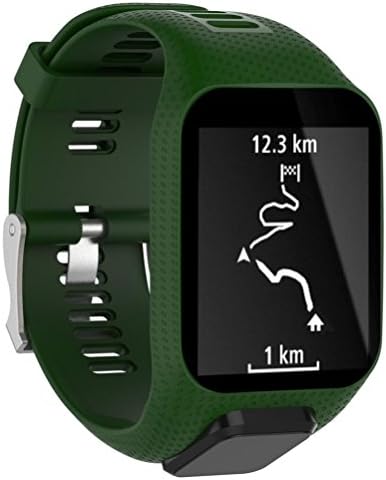 Creazy Replacement Silicone Band Strap For TomTom Spark / 3 Sport GPS Watch (Army Green)