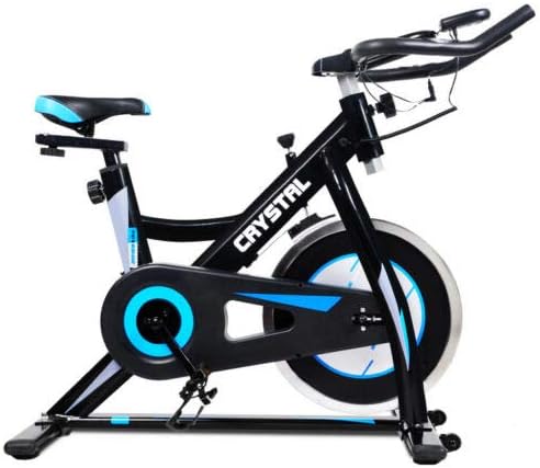 BWUK SB2020 PRO Indoor Studio Cycle Bike Exercise Machine For Spining Cycling Home Cardio Fitness Adjustable Bike - Black/Blue