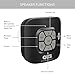 AquaAudio Cubo – Portable Waterproof Bluetooth Speaker with Suction Cup for Showers, Car, etc. - Pairs with All Bluetooth Devices + Siri Compatible - 10 hours Playtime/ Built-in Mic (Black)