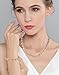 EVER FAITH CZ November Birthstone Elegant Tear Drop Necklace Earrings Bracelet Set Yellow Citrine-Color
