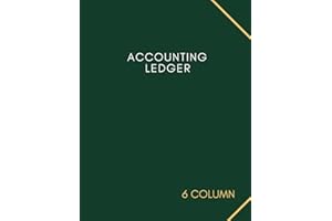 Accounting Ledger: 6 Column Ledger Book 8.5 x11 in