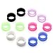 PiercingJ 12pcs Ultra Thin Silicone Double Flared Flexible Tunnel Ear Stretching Plug Gauge - 6 Pairs