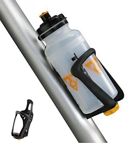 LIGHTER HOUSE� Adjustable Plastic Cycling Bottle Holder Bicycle Elastic Water Cup Rack Cage Drink Bottles Bracket Bike Accessories (Black)