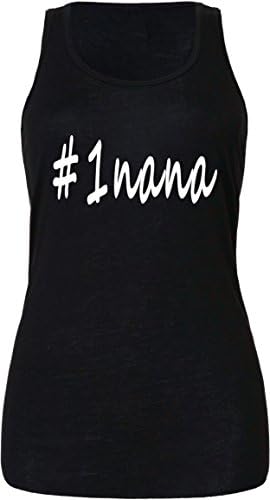 Womans Ladies Funny Tank Top #1nana (HASHTAG) Fancy SMALL