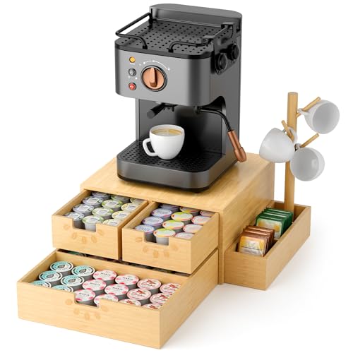 Coffee Station Organizer with Mug Holder