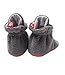 Zutano Baby Contrast Cozie Booties Gray Gray 18 Months
