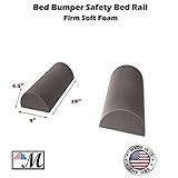 2 Pack Bed Bumper - Bed Rail for Toddlers Bedding Bumper Pad Safety Guard Rail (9”x 4.5) 1 set