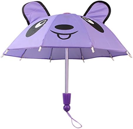 Fiaya 18 inch Our Generation for American Girl Doll Umbrella Accessories (Purple Cat, 1PC)