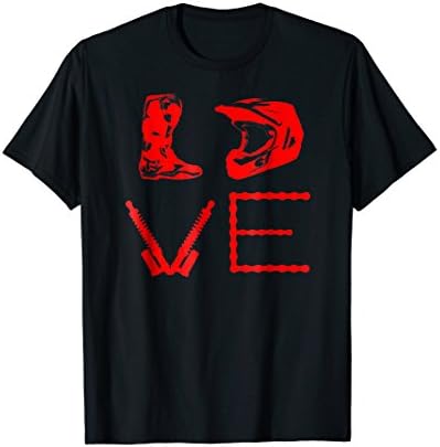 Motocross Dirt Bike Enduro Shirts 321DIRT BIKE LOVE T-Shirt | Motorcycle Motocross Enduro Shirt