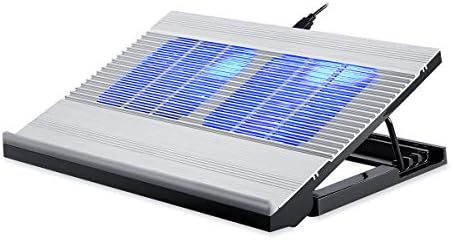 IOIOA Laptop Cooler, with Adjustable Stand USB Laptop Cross-Flow Cooling Fan Pad for 18-Inch Laptops