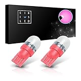 SiriusLED Super Bright 1W 360 Degree Projector LED Bulbs for Interior Car Lights Gauge Instrument Panel License Plate Dome Map Side Marker Courtesy T10 168 194 2825 W5W Pink Purple Violet