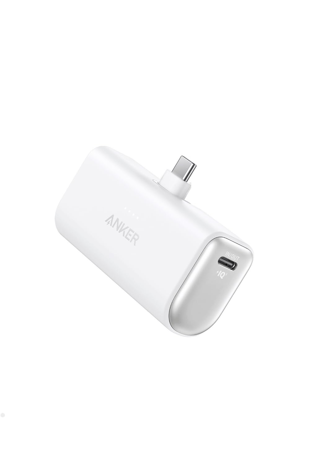 Anker 621 Power Bank (Built-In USB-C Connector, 22.5W) (モバイルバッテリー 5000mAh 小型コンパクト)【PowerIQ搭載/USB-C一体型】iPhone 15 iPad Pro Galaxy Pixel その他各種機器対応 (ホワイト)商品画像