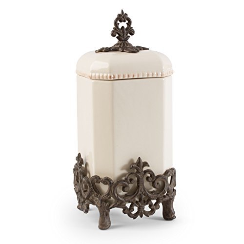 Provencial Large Cream Canister Gg Collection