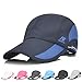 Sport Cap Summer Quick Drying Sun Hat Folding UV Protection Outdoor Cap Running Hat for Men, Women Black Blue