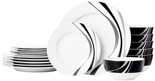 Amazon Basics 18-Piece Kitchen Dinnerware