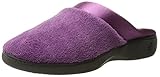 ISOTONER Women's Micro Terry PillowStep Satin Cuff Clog