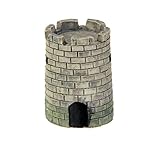 MagiDeal Mini Round Castle Dollhouse Landscape Bonsai Craft DIY Home Garden Decor