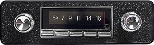 Custom Autosound Bluetooth Stereo compatible with 1968-1985 Volkswagen Bug, Beetle, USA-740 300 watt AM FM Car Stereo/Radio with built-in Bluetooth, AUX Inputs, Color Change LCD Digital Display