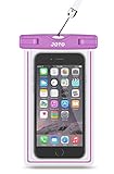 Universal Waterproof Case, JOTO Cellphone Dry Bag for Apple iPhone 7 6S plus 6 SE 5S, Samsung Galaxy S6, Note 5 4, HTC LG Sony Nokia Motorola up to 6.0" diagonal (Purple)