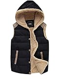 ZSHOW Women's Outwear Casual Thicken Qulited Hooded Vest Padded Fleece Jacket