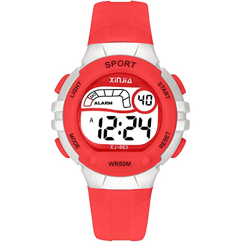 6 Digital+Waterproof+Multi+Functional+WristWatches+Children
